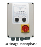 aerre2 water drainage monophase electrical control panel