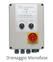 aerre2 water drainage monophase electrical control panel